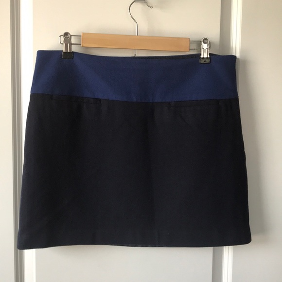 GAP Wool Color Block Mini Skirt - Picture 1 of 5